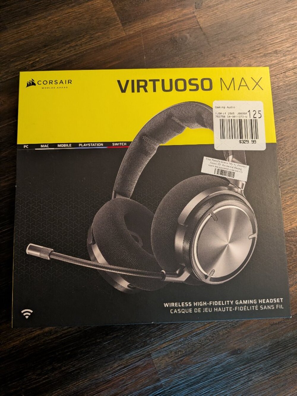 Corsair Virtuoso max wireless gaming headset
